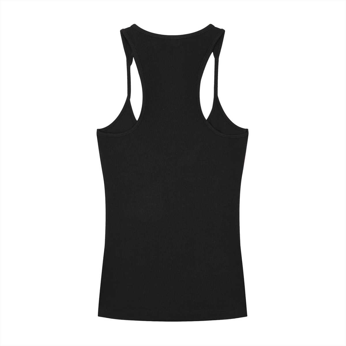 'LIFE' Slim Fit Ribbed Racerback Tank Top