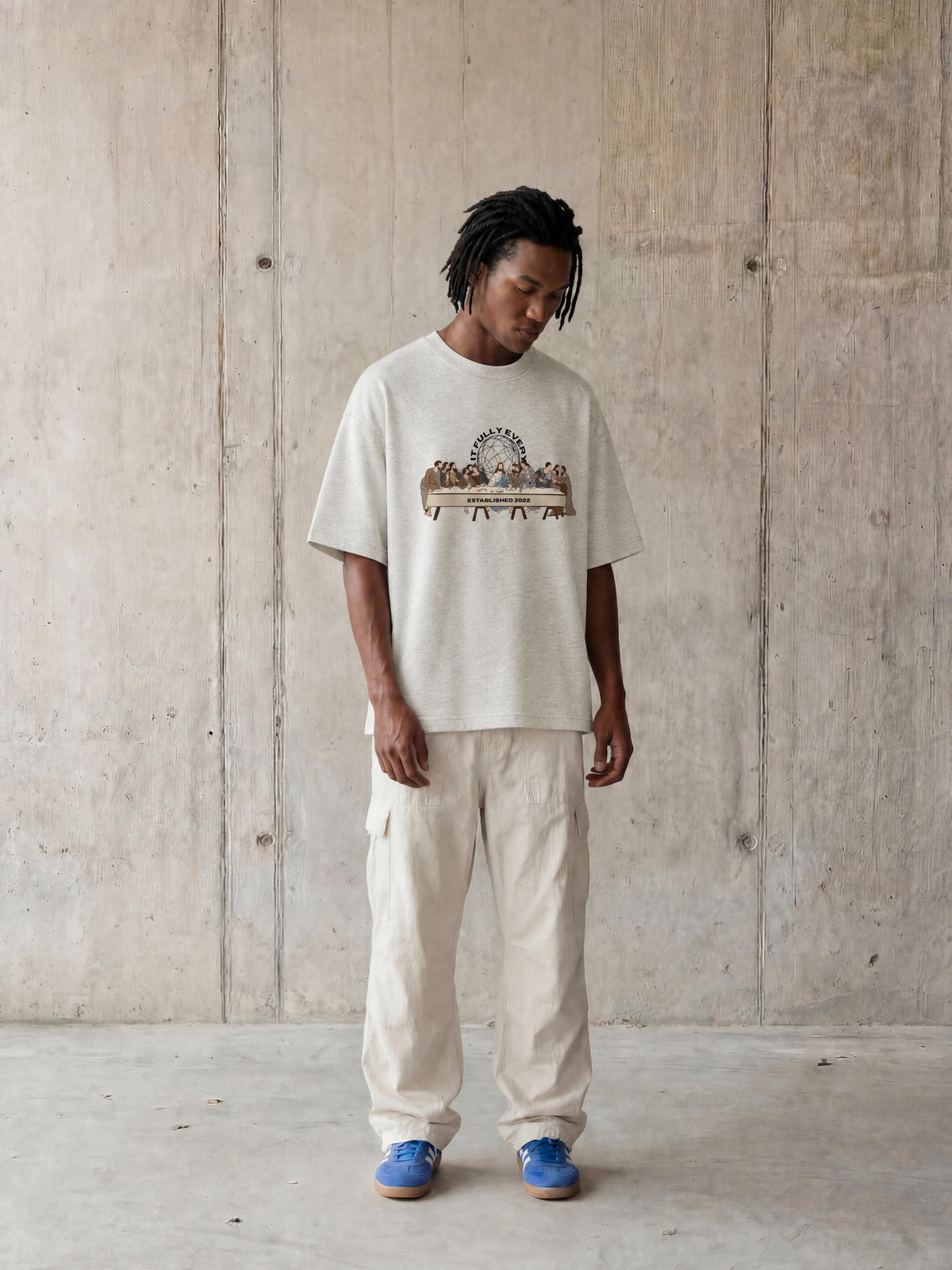 ‘The Last Supper’ Unisex Heavyweight Boxy T-Shirt
