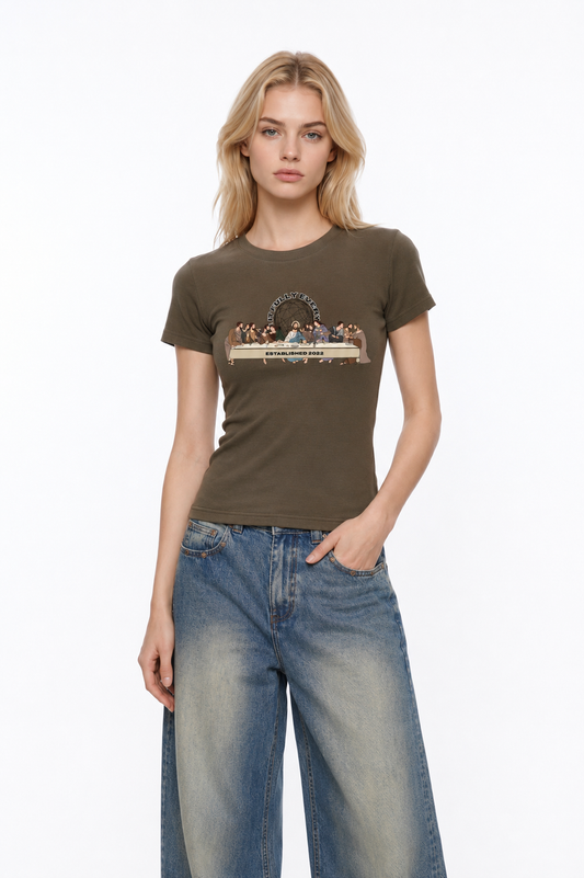 ‘The Last Supper’ Women’s Sunfade Washed T-Shirt
