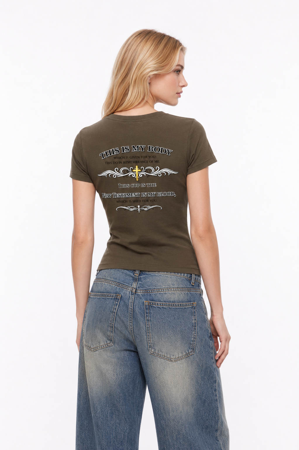 ‘The Last Supper’ Women’s Sunfade Washed T-Shirt
