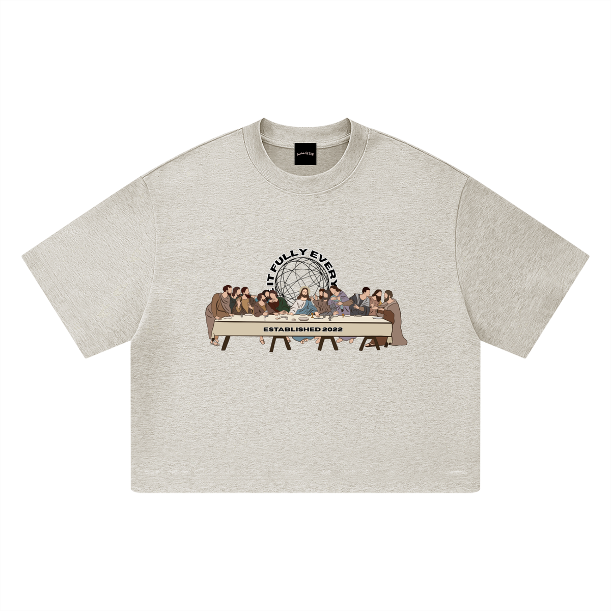 ‘The Last Supper’ Unisex Heavyweight Boxy T-Shirt